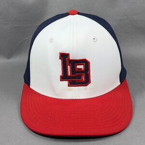 Long Beach C-Fit S/M Hat Cap Champro White LB Athletic Baseball Outdoor Mens